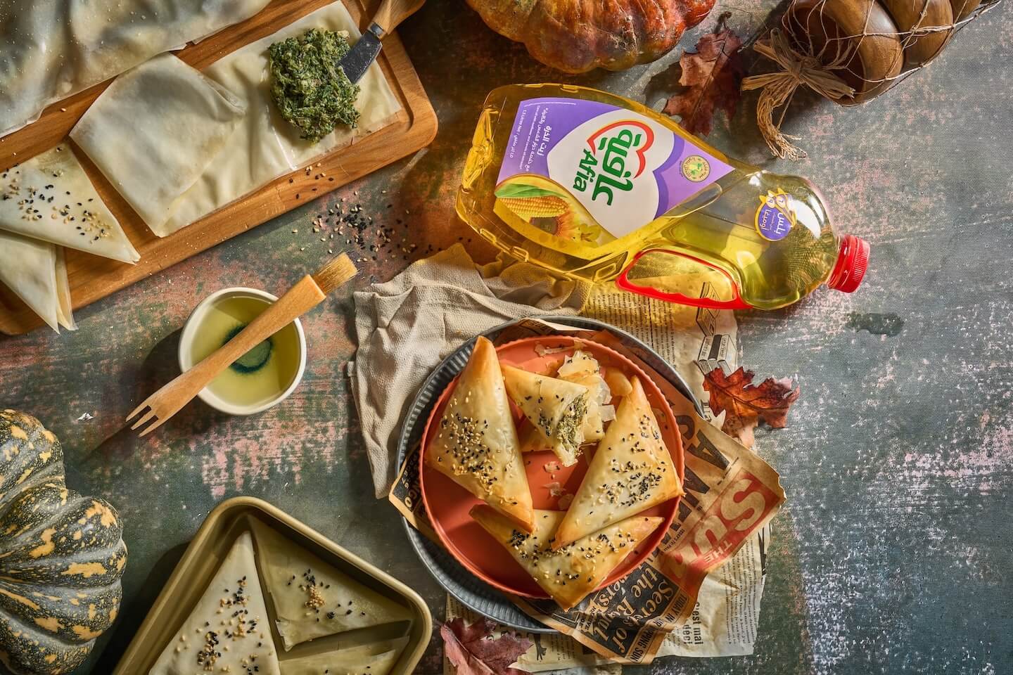 Greek spanakopita pies